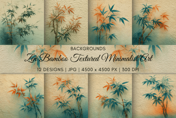 Download Zen Bamboo Textured Minimalist Art - Texture Collection