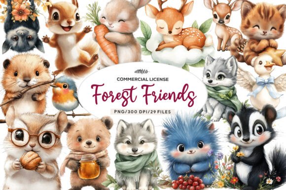 Download Sweet Forest Friends, Cute Baby Animals, - Baby Collection