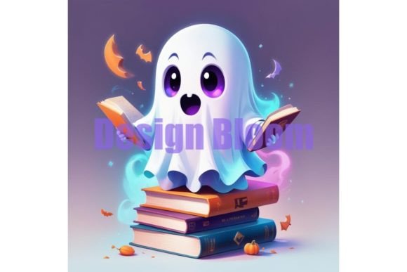 Download Halloween Book Lover Ghost T-shirt - Premium Resources