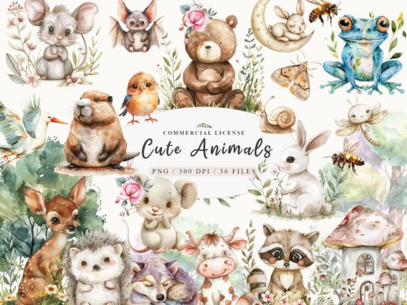 Download Woodland Animals Png, Cute Baby Animals - Baby Collection