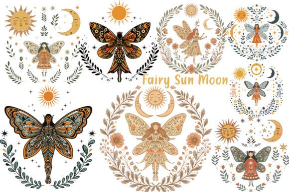 Download Fairy Sun Moon Celestial Boho - Sun Collection