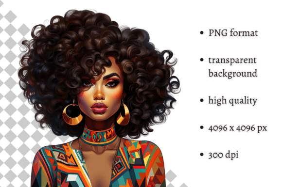 Download African American Ethnic Party Girl PNG - Ethnic Collection