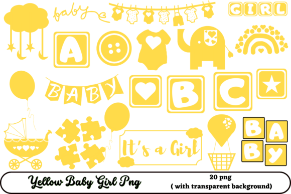 Download Yellow Baby Girl Png - Baby Collection