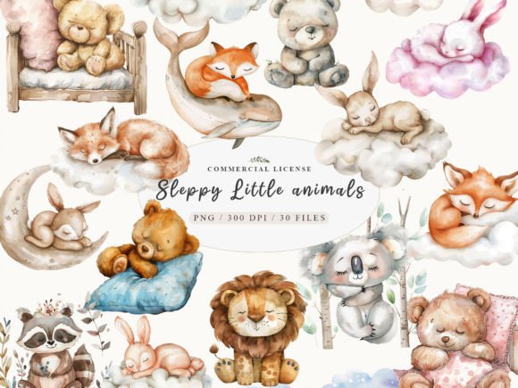 Download Sleeping Baby Animal, Sweet Dreams PNG - Baby Collection
