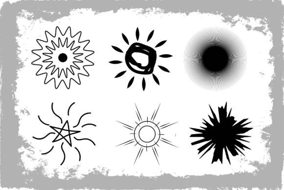 Download Sunset Hand Drawn Illustrations Vector - Sun Collection