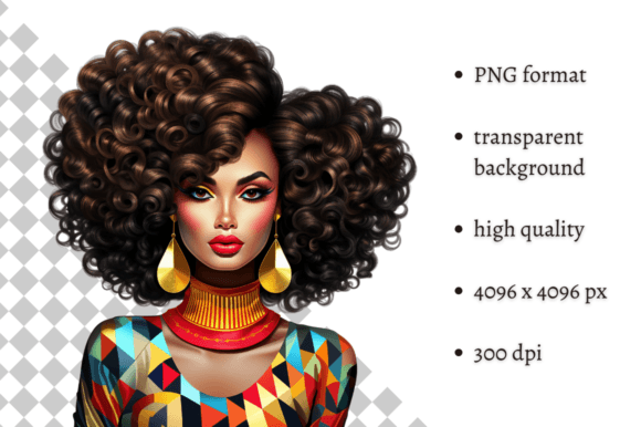 Download African American Ethnic Party Girl PNG - Ethnic Collection