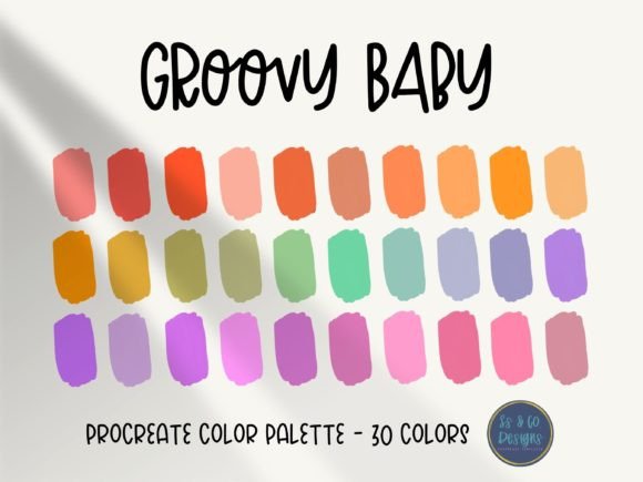 Download Groovy Baby Procreate Color Palette - Baby Collection