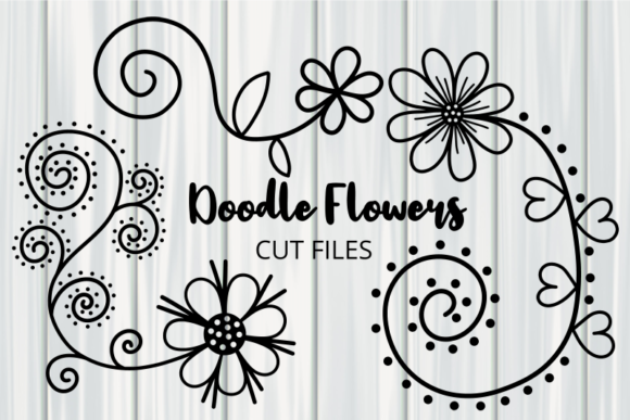 Download Hand Drawn Doodle Daisy Flower Cut Files - Doodle Collection